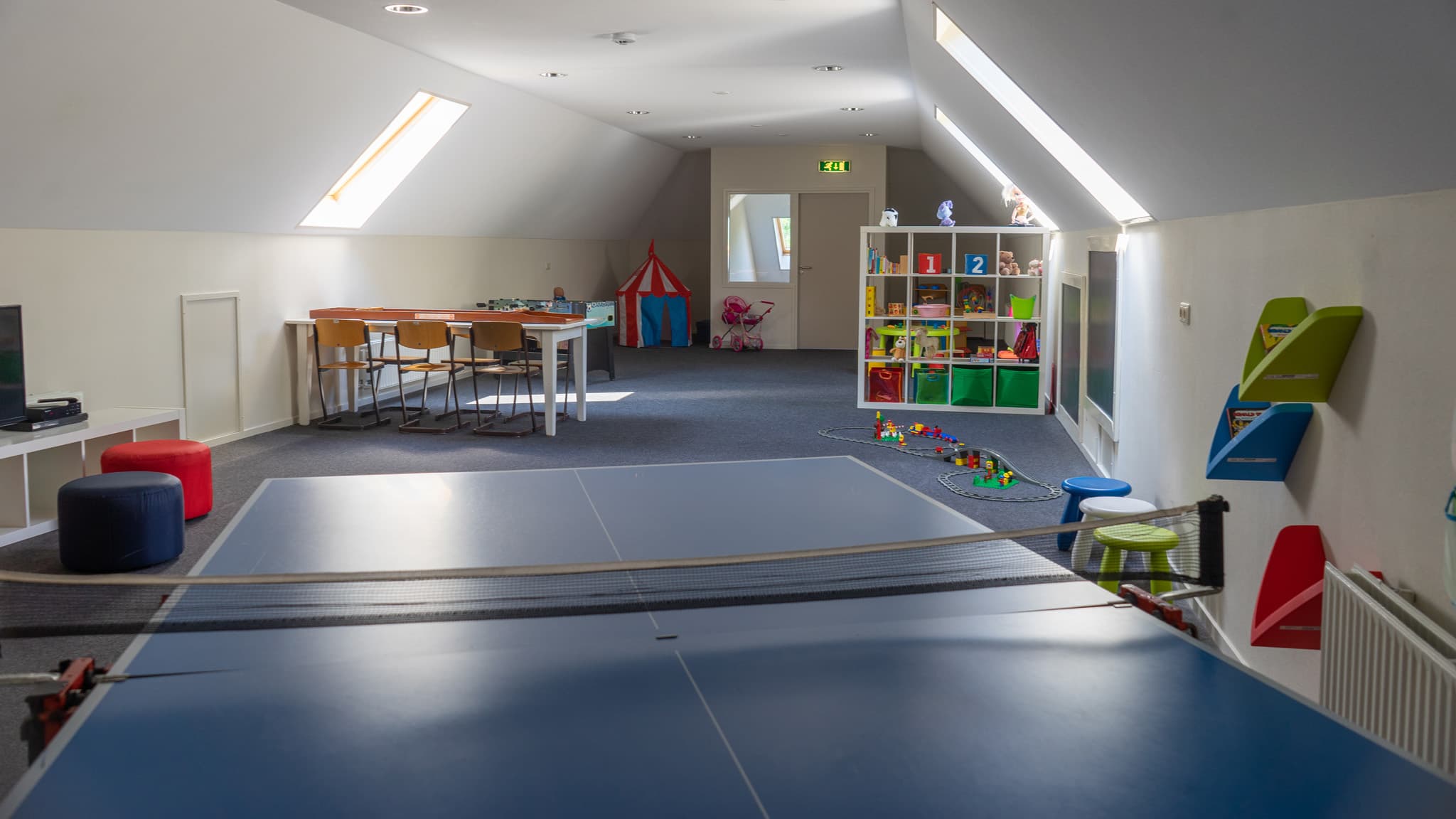 De speelzolder van Orvelter Hof, bruikbaar als ruimte voor een subgroep